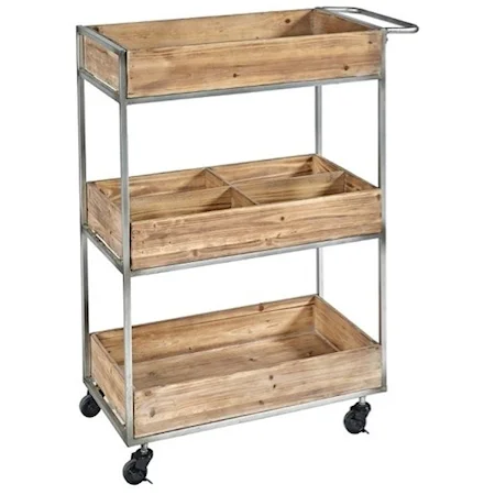 Industrial Bar Cart